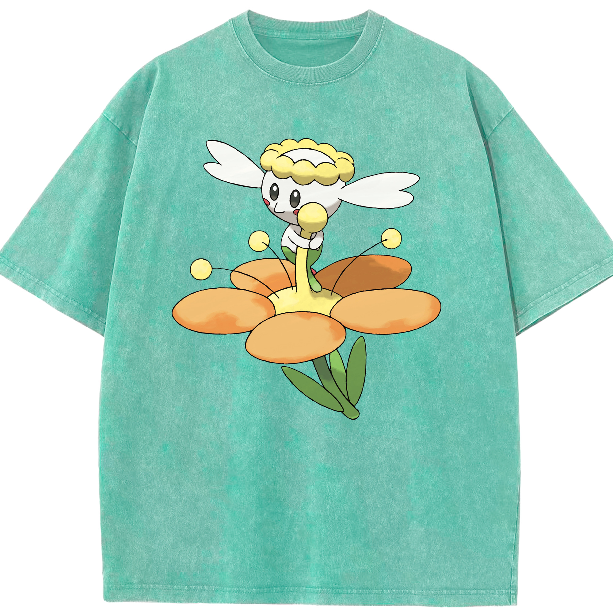 （画像用） ポケットモンスター Pokémon 綿100% ヴィンテージ風 半袖Tシャツ（フロントプリント）